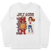 Personalized Custom July Birthday Shirt Basketball Mom Basketball Lovers Gift Sport Mom July Shirts For Women