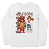 Personalized Custom July Birthday Shirt Basketball Mom Basketball Lovers Gift Sport Mom July Shirts For Women