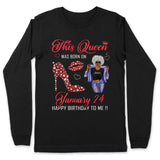 (Custom Birth Date) Personalized January Birthday Gift For Her Custom Birthday Gift Black Queen Customized January Birthday T-Shirt Hoodie Dreameris