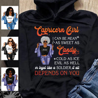 Capricorn Personalized December Birthday Gift For Her Custom Birthday Gift Black Queen Customized January Birthday T-Shirt Hoodie Dreameris