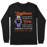 Sagittarius Personalized December Birthday Gift For Her Custom Birthday Gift Black Queen Customized November Birthday T-Shirt Hoodie Dreameris