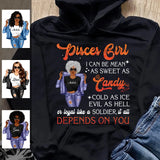 Pisces Personalized February Birthday Gift For Her Custom Birthday Gift Black Queen Customized March Birthday T-Shirt Hoodie Dreameris