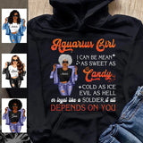 Aquarius Personalized February Birthday Gift For Her Custom Birthday Gift Black Queen Customized January Birthday T-Shirt Hoodie Dreameris