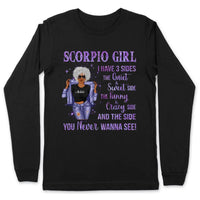 Zodiac Scorpio Personalized November Birthday Gift For Her Custom Birthday Gift Customized September Birthday T-Shirt Hoodie Dreameris