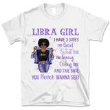 Zodiac Libra Personalized October Birthday Gift For Her Custom Birthday Gift Customized September Birthday T-Shirt Hoodie Dreameris