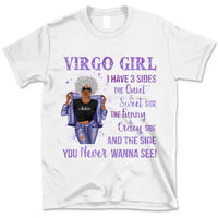 Zodiac Virgo Personalized August Birthday Gift For Her Custom Birthday Gift Customized September Birthday T-Shirt Hoodie Dreameris