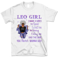 Zodiac Leo Personalized August Birthday Gift For Her Custom Birthday Gift Customized July Birthday T-Shirt Hoodie Dreameris