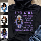 Zodiac Leo Personalized August Birthday Gift For Her Custom Birthday Gift Customized July Birthday T-Shirt Hoodie Dreameris