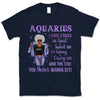 Zodiac Aquarius Personalized February Birthday Gift For Her Custom Birthday Gift Customized January Birthday T-Shirt Hoodie Dreameris