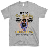 (Custom Birthyear) Libra Queen Personalized September Birthday Gift For Her Custom Birthday Gift Black Queen Customized October Birthday T-Shirt Hoodie Dreameris