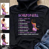 Scorpio Girl Personalized November Birthday Gift For Her Custom Birthday Gift Black Queen Customized October Birthday T-Shirt Hoodie Dreameris