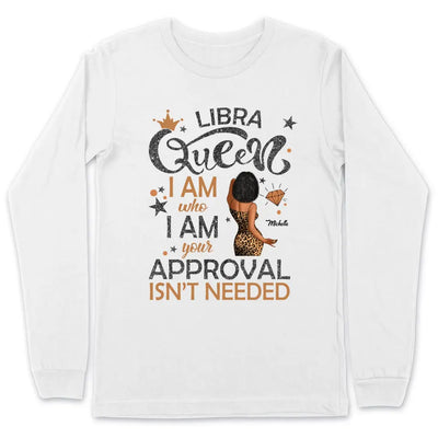 Zodiac Libra Personalized September Birthday Gift For Her Custom Birthday Gift Black Queen Customized October Birthday T-Shirt Hoodie Dreameris