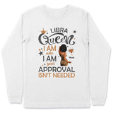 Zodiac Libra Personalized September Birthday Gift For Her Custom Birthday Gift Black Queen Customized October Birthday T-Shirt Hoodie Dreameris