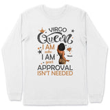 Zodiac Virgo Personalized September Birthday Gift For Her Custom Birthday Gift Black Queen Customized August Birthday T-Shirt Hoodie Dreameris