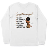 Zodiac Sagittarius Personalized November Birthday Gift For Her Custom Birthday Gift Black Queen Customized December Birthday T-Shirt Hoodie Dreameris