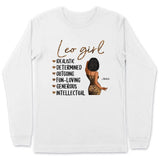 Zodiac Leo Personalized July Birthday Gift For Her Custom Birthday Gift Black Queen Customized August Birthday T-Shirt Hoodie Dreameris