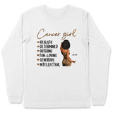 Zodiac Cancer Personalized July Birthday Gift For Her Custom Birthday Gift Black Queen Customized June Birthday T-Shirt Hoodie Dreameris