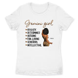 Zodiac Gemini Personalized May Birthday Gift For Her Custom Birthday Gift Black Queen Customized June Birthday T-Shirt Hoodie Dreameris