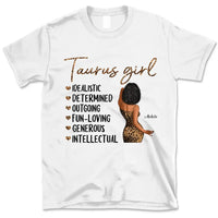 Zodiac Taurus Personalized May Birthday Gift For Her Custom Birthday Gift Black Queen Customized April Birthday T-Shirt Hoodie Dreameris