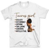 Zodiac Taurus Personalized May Birthday Gift For Her Custom Birthday Gift Black Queen Customized April Birthday T-Shirt Hoodie Dreameris