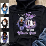 Flower Virgo Personalized August Birthday Gift For Her Custom Birthday Gift Black Queen Customized September Birthday T-Shirt Hoodie Dreameris