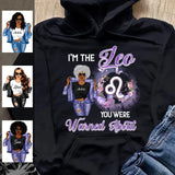 Flower Leo Personalized August Birthday Gift For Her Custom Birthday Gift Black Queen Customized July Birthday T-Shirt Hoodie Dreameris