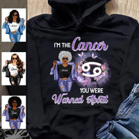 Flower Cancer Personalized June Birthday Gift For Her Custom Birthday Gift Black Queen Customized July Birthday T-Shirt Hoodie Dreameris