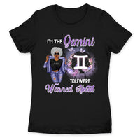 Flower Gemini Personalized June Birthday Gift For Her Custom Birthday Gift Black Queen Customized May Birthday T-Shirt Hoodie Dreameris