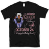 (Custom Birth Date) Scorpio Personalized October Birthday Gift For Her Custom Birthday Gift Black Queen Customized November Birthday T-Shirt Hoodie Dreameris