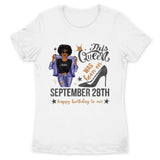 (Custom Birth Date) Personalized October Birthday Gift For Her Custom Birthday Gift Black Queen Customized October Birthday Shirt October Girl Hoodie Dreameris