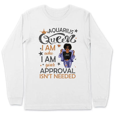 Aquarius Girl Personalized January Birthday Gift For Her Custom Birthday Gift Black Queen Customized February Birthday Shirt Dreameris