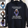 I'm A Queen September Girl Hoodie Sweatshirt Personalized September Birthday Gift For Her Custom Birthday Gift Customized Dreameris
