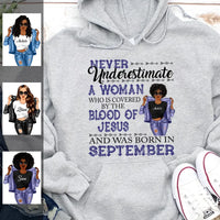 Christian September Girl Hoodie Sweatshirt Personalized September Birthday Gift For Her Custom Birthday Gift Customized Dreameris