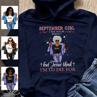 Jesus Think September Girl Hoodie Sweatshirt Personalized September Birthday Gift For Her Custom Birthday Gift Customized Dreameris