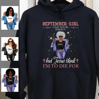 Jesus Think September Girl Hoodie Sweatshirt Personalized September Birthday Gift For Her Custom Birthday Gift Customized Dreameris