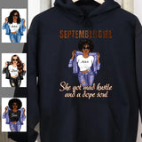 Dope Soul September Girl Hoodie Sweatshirt Personalized September Birthday Gift For Her Custom Birthday Gift Customized Dreameris