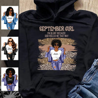 I'm Blunt September Girl Hoodie Personalized September Birthday Gift For Her Custom Birthday Gift Customized September Girl Sweatshirt Dreameris