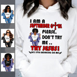 Don't Try Me September Girl Hoodie Personalized September Birthday Gift For Her Custom Birthday Gift Customized September Girl Sweatshirt Dreameris