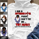 Don't Try Me September Girl Hoodie Personalized September Birthday Gift For Her Custom Birthday Gift Customized September Girl Sweatshirt Dreameris