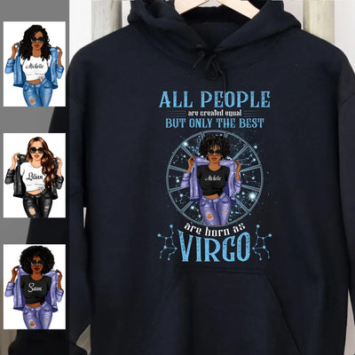 Virgo Girl Personalized September Birthday Gift For Her Custom Birthday Gift Black Queen Customized August Birthday Shirt Dreameris