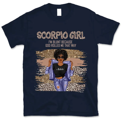 Scorpio Girl Personalized November Birthday Gift For Her Custom Birthday Gift Customized October Birthday Shirt Dreameris