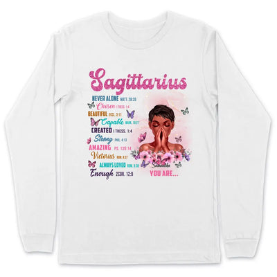 Sagittarius Christian God Says You Are Personalized November Birthday Gift For Her Custom Birthday Gift Black Queen Customized December Birthday T-Shirt Hoodie Pillow Dreameris