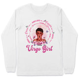 Virgo Christian God Says You Are Personalized September Birthday Gift For Her Custom Birthday Gift Black Queen Customized August Birthday T-Shirt Hoodie Dreameris