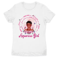 Aquarius Christian God Says You Are Personalized January Birthday Gift For Her Custom Birthday Gift Black Queen Customized February Birthday T-Shirt Hoodie Dreameris