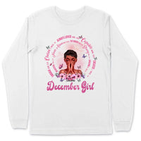 Christian God Says You Are Personalized December Birthday Gift For Her Custom Birthday Gift Black Queen Customized December Birthday T-Shirt Hoodie Dreameris