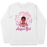 Christian God Says You Are Personalized August Birthday Gift For Her Custom Birthday Gift Black Queen Customized August Birthday T-Shirt Hoodie Dreameris