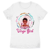 Virgo Christian God Says You Are Personalized September Birthday Gift For Her Custom Birthday Gift Black Queen Customized August Birthday T-Shirt Hoodie Dreameris