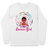 Cancer Christian God Says You Are Personalized July Birthday Gift For Her Custom Birthday Gift Black Queen Customized June Birthday T-Shirt Hoodie Dreameris