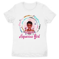 Aquarius Christian God Says You Are Personalized January Birthday Gift For Her Custom Birthday Gift Black Queen Customized February Birthday T-Shirt Hoodie Dreameris