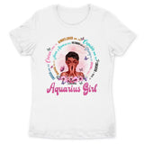 Aquarius Christian God Says You Are Personalized January Birthday Gift For Her Custom Birthday Gift Black Queen Customized February Birthday T-Shirt Hoodie Dreameris